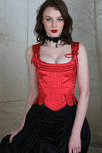 Regal Red Victorian Corset Top