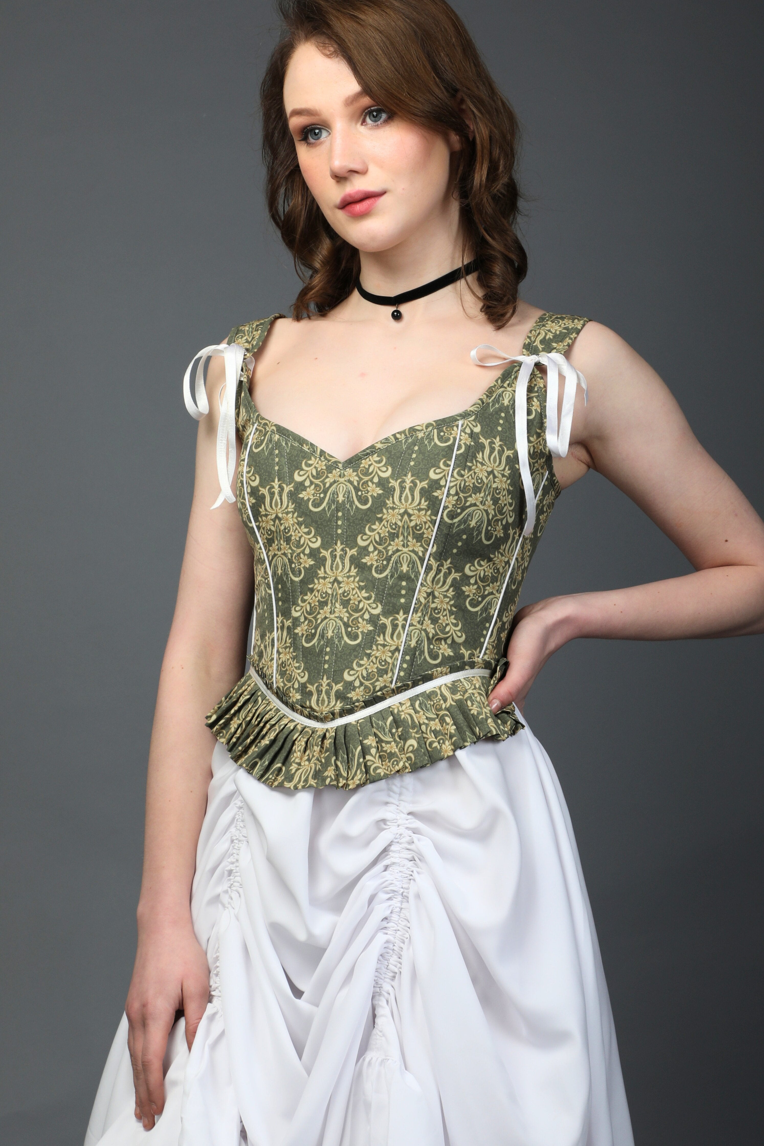 Printed Victorian Elegance Corset