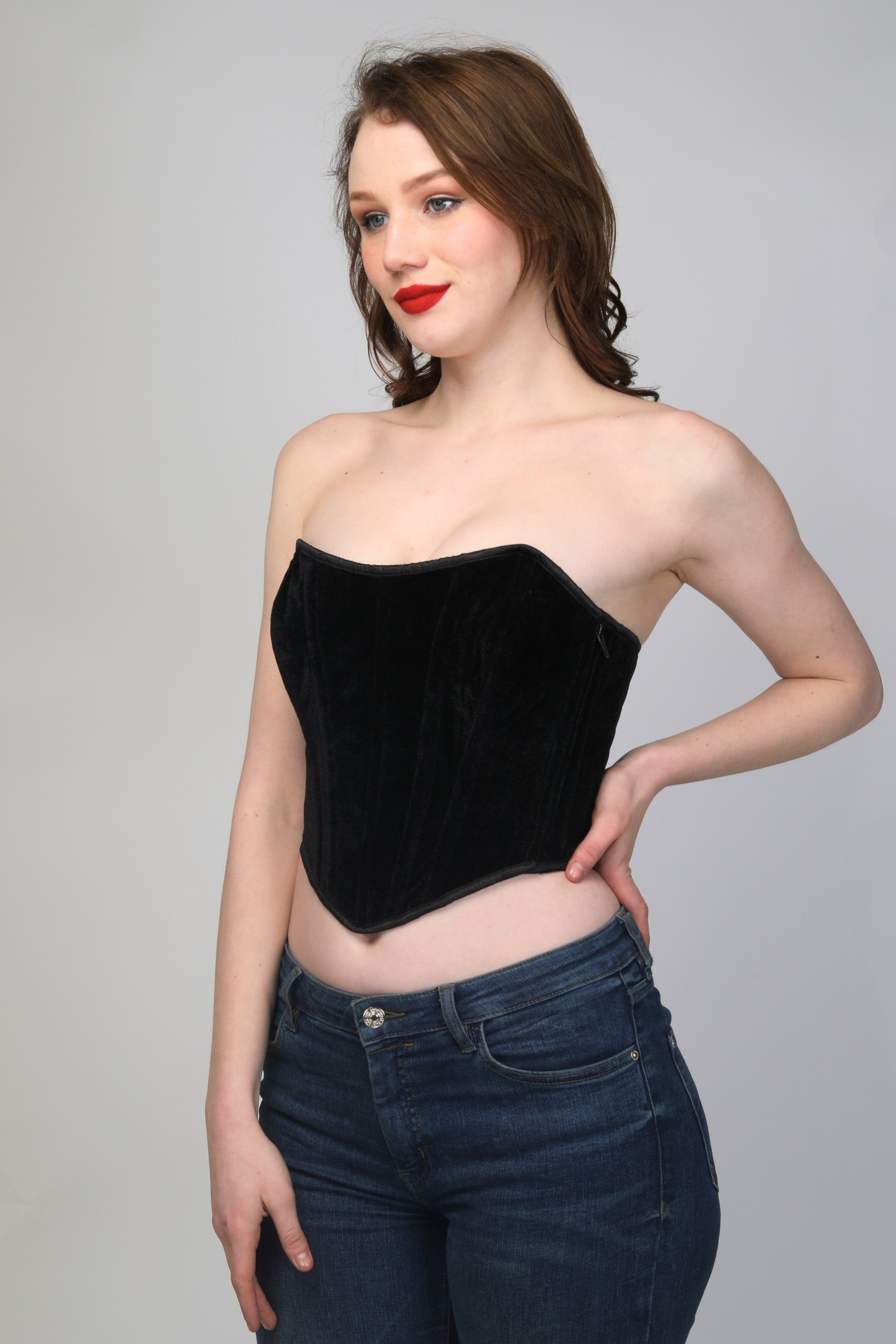 Chic Black Corset Top