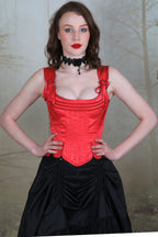 Regal Red Victorian Corset Top