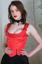 Regal Red Victorian Corset Top