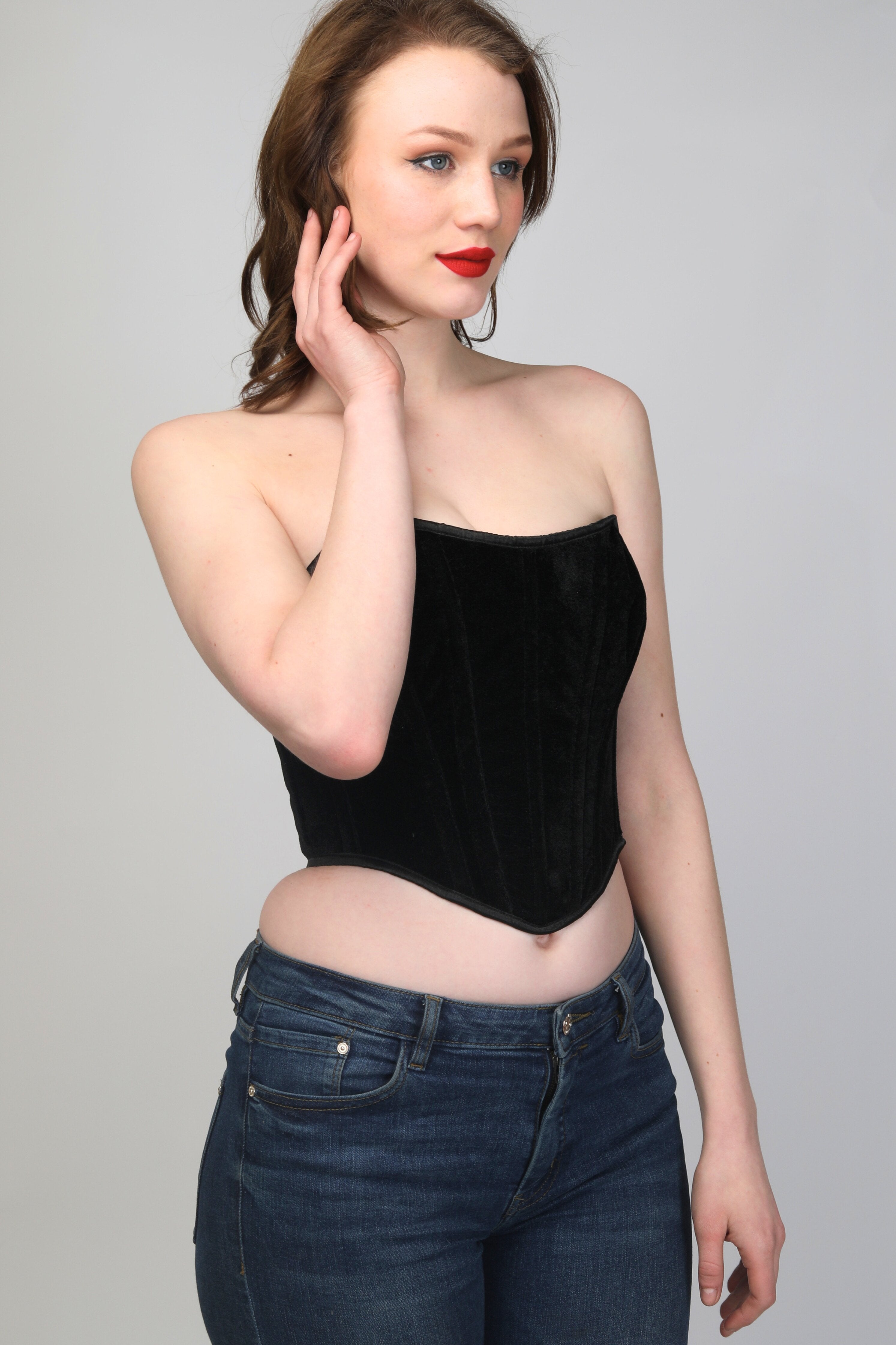Chic Black Corset Top