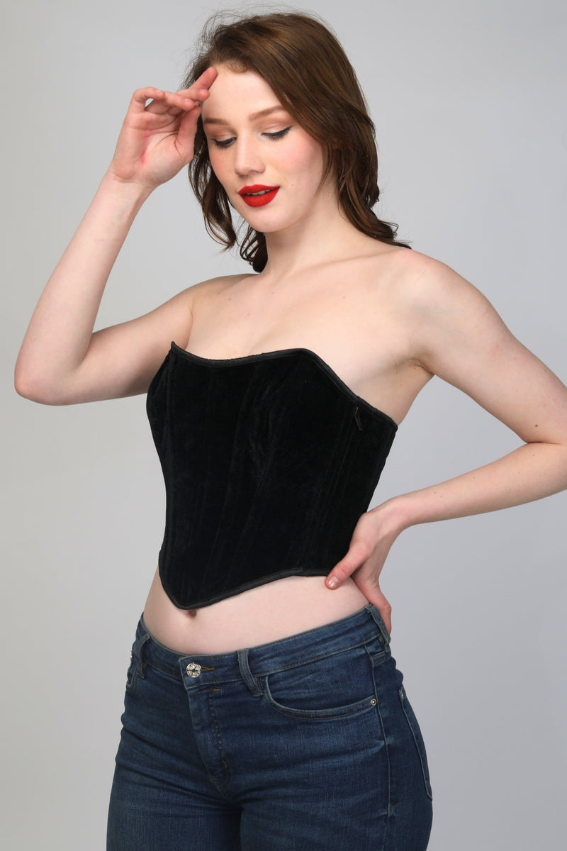 Chic Black Corset Top