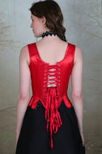 Regal Red Victorian Corset Top