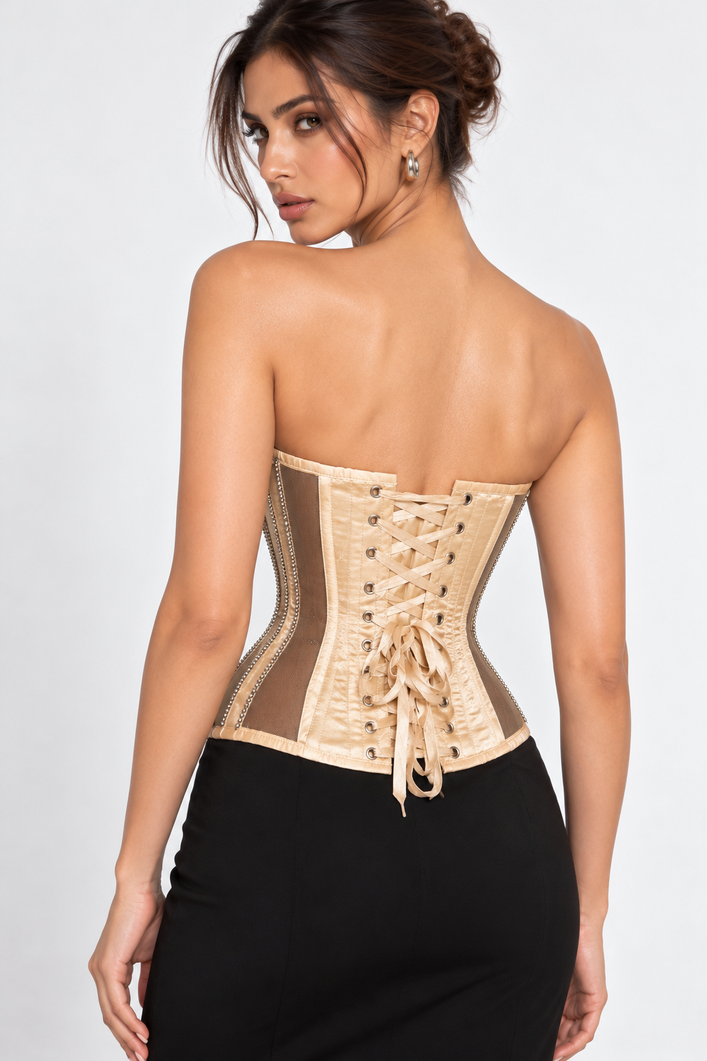 The Celeste Champagne Corset