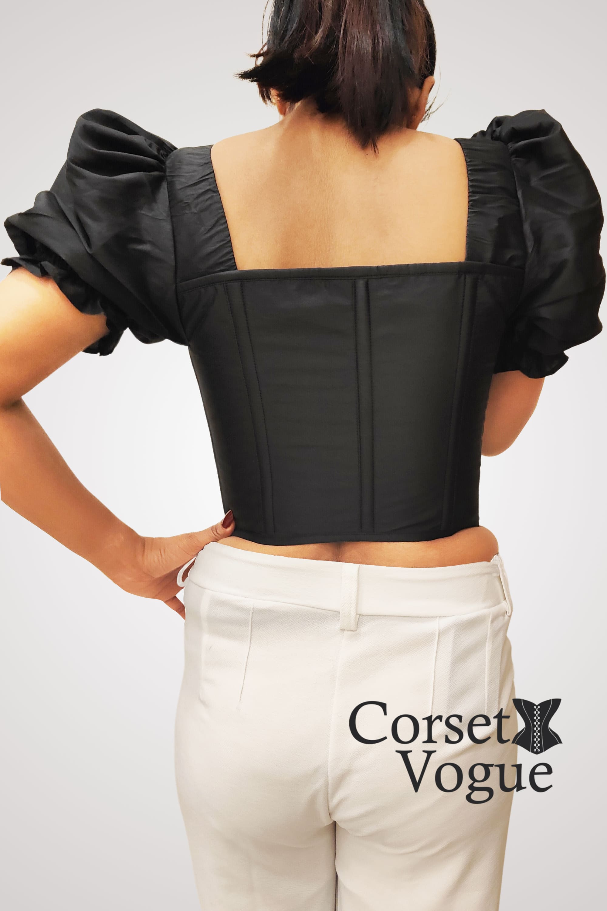 Black Women's Corset Top