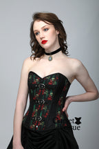 Gothic Printed Over Bust Corset