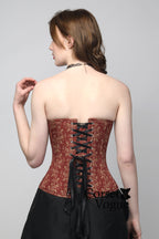 Elegant Damask: Printed Waist Trainer Corset