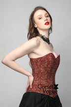 Elegant Damask: Printed Waist Trainer Corset