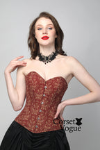 Elegant Damask: Printed Waist Trainer Corset
