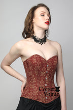 Elegant Damask: Printed Waist Trainer Corset