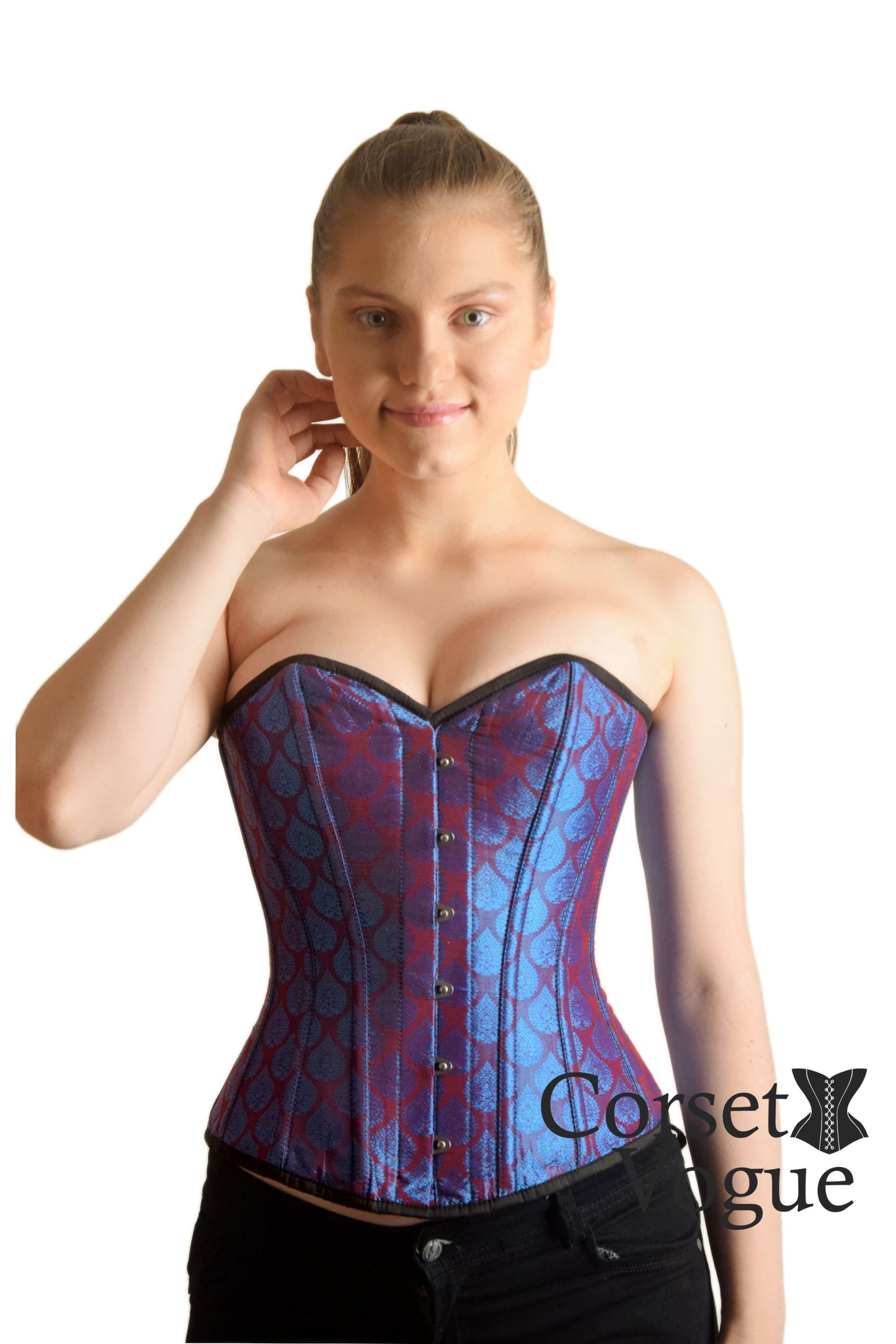 Brocade Corset front 