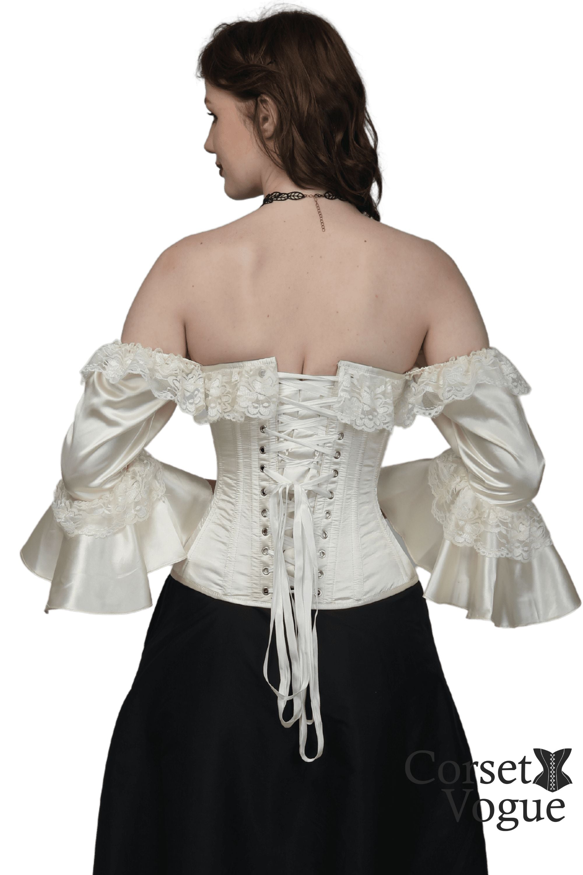 Lily Elegant Over Bust Corset with Sleeve