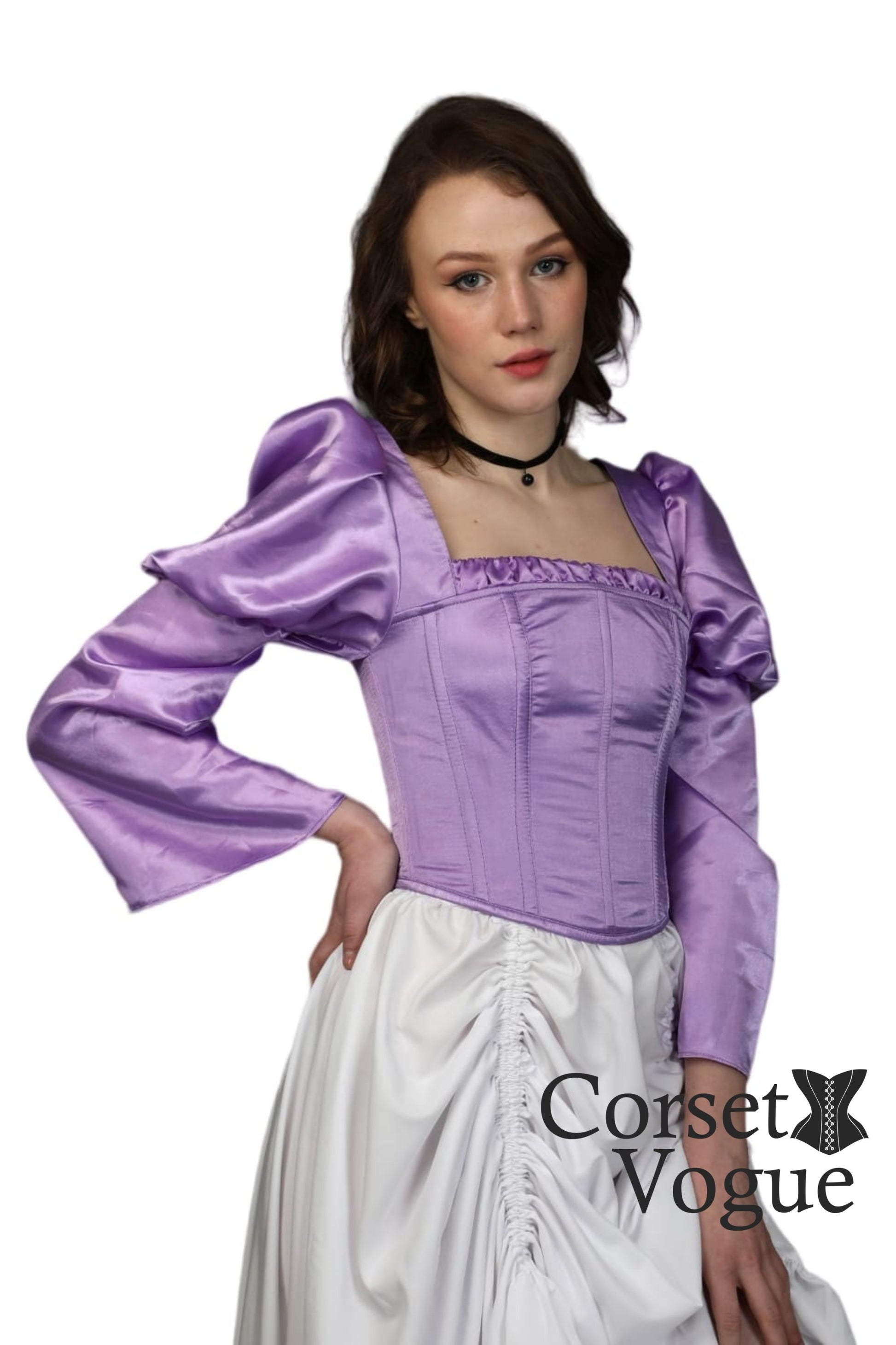 Corset Top with Sleeve otherside 