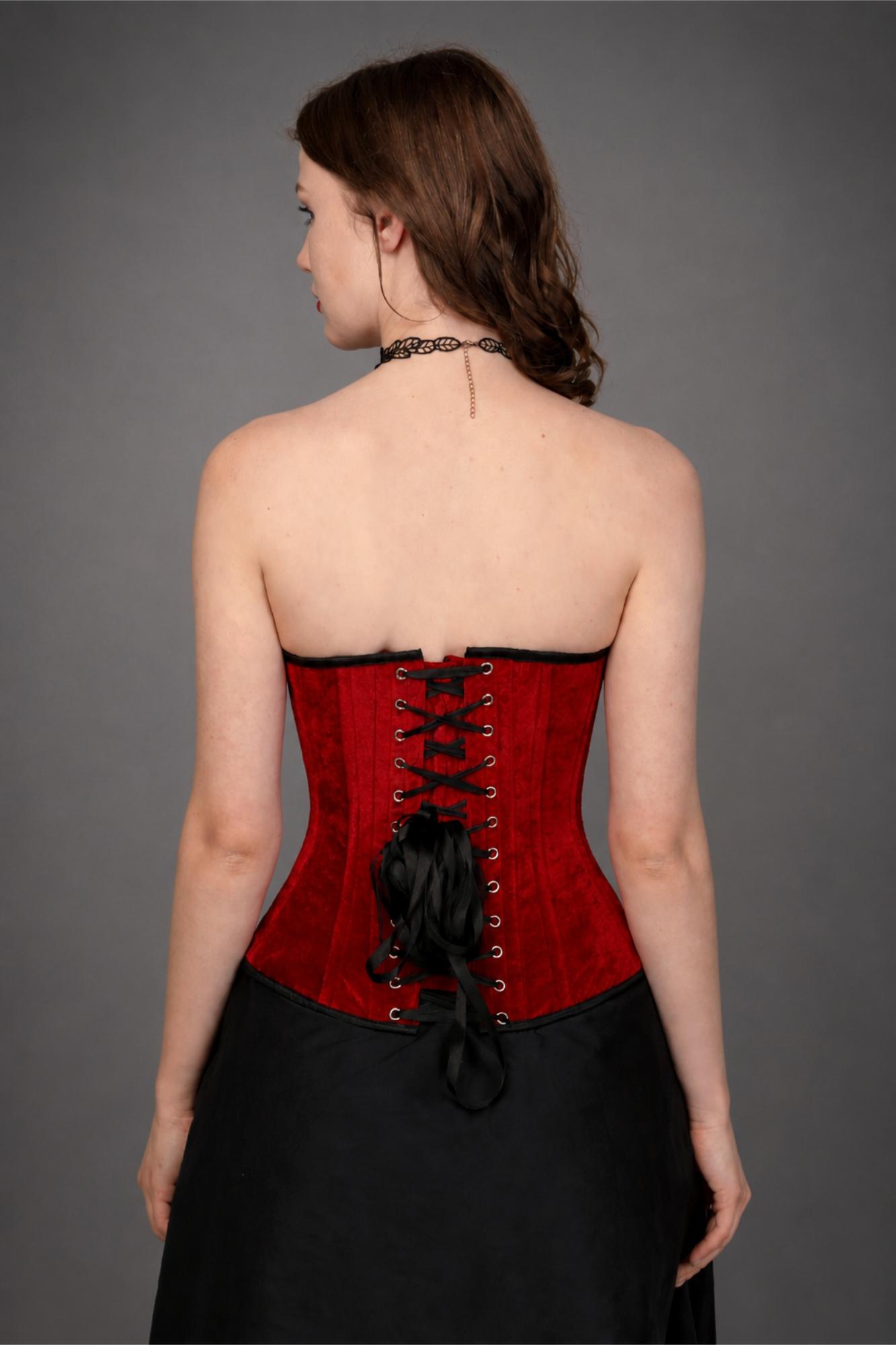 Royal Maroon Velvet Corset