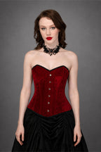 Royal Maroon Velvet Corset