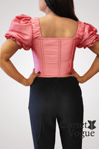 Pink Women's Corset Top