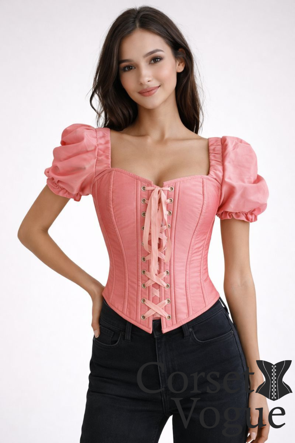 Pink Women's Corset Top