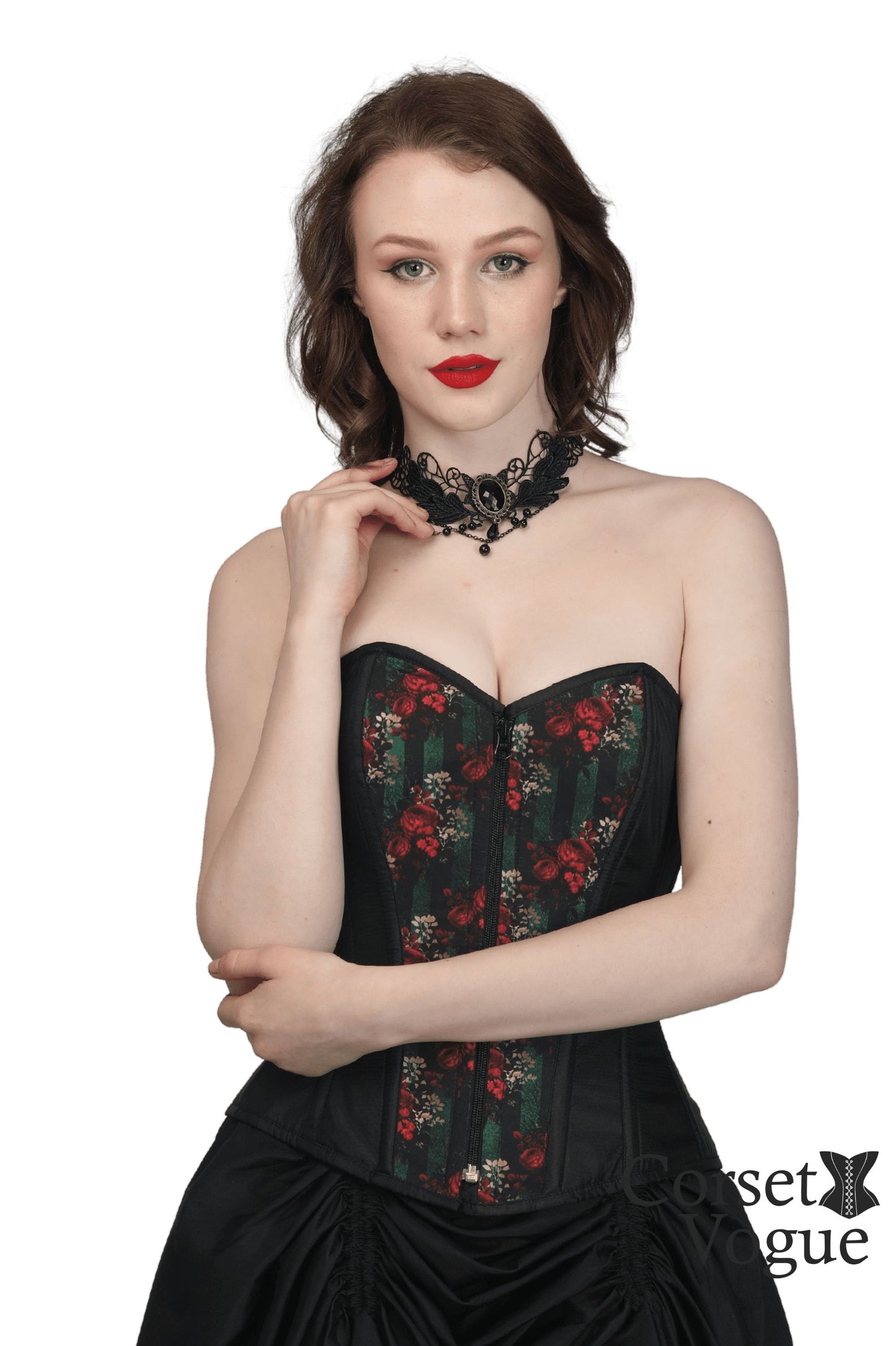 Gothic Printed Corset front