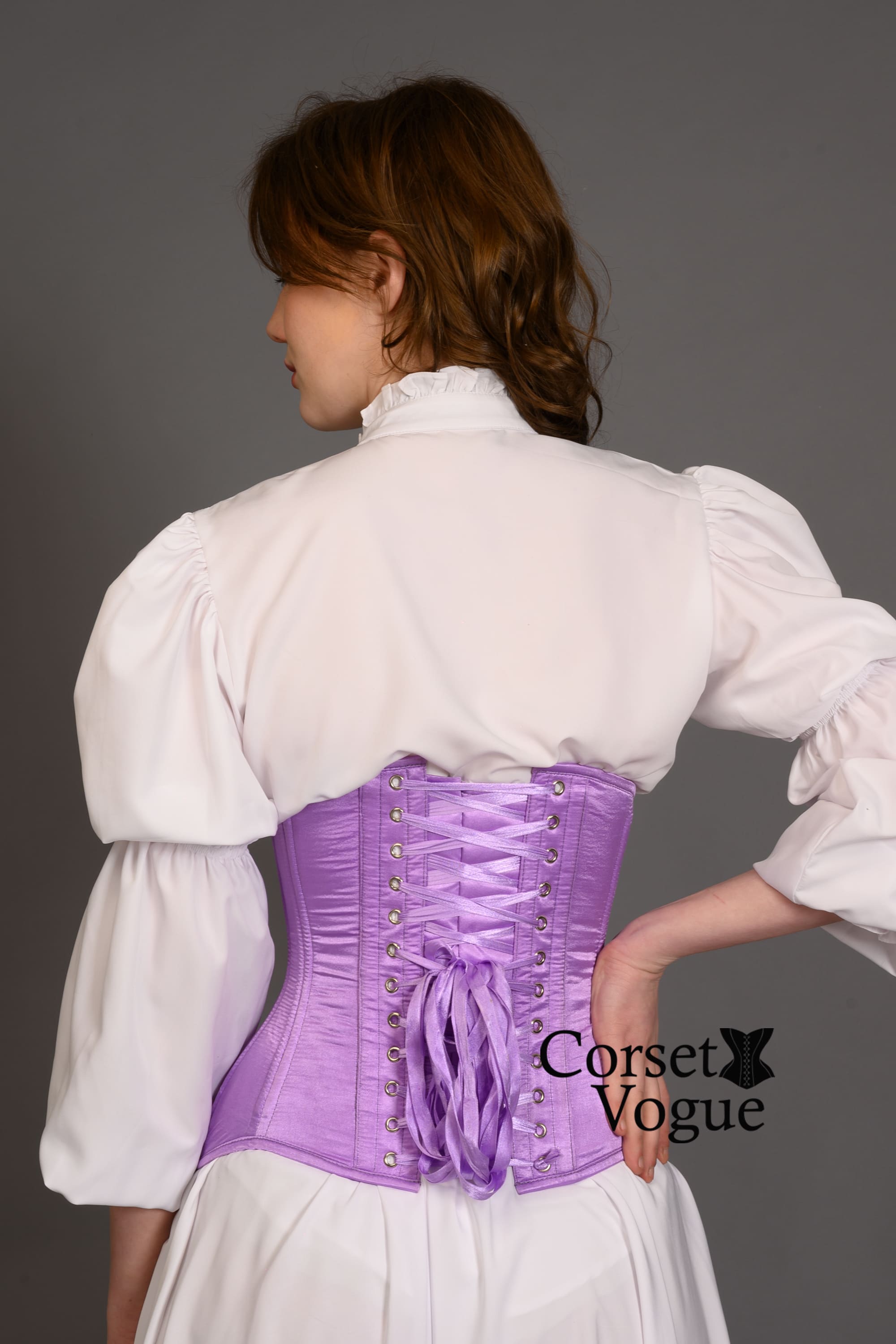 Lilac Curvy Waist Trainer Corset.