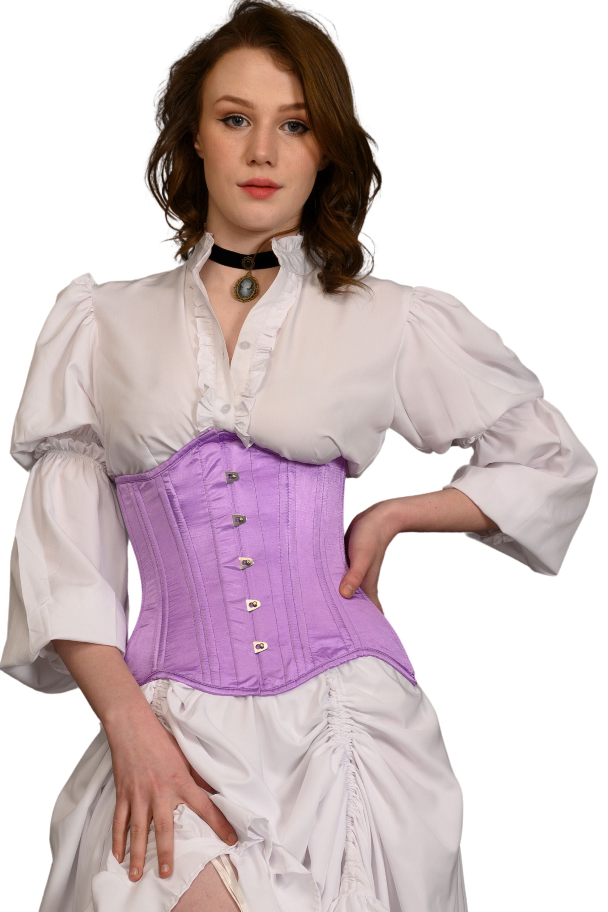 Lilac Curvy Waist Trainer Corset.