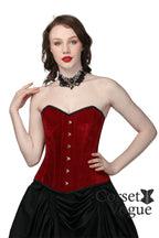 Seductive Maroon Overbust Corset