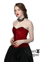 Seductive Maroon Overbust Corset