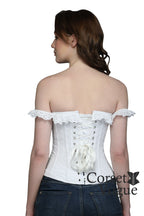 Women's Off-Shoulder White Corset