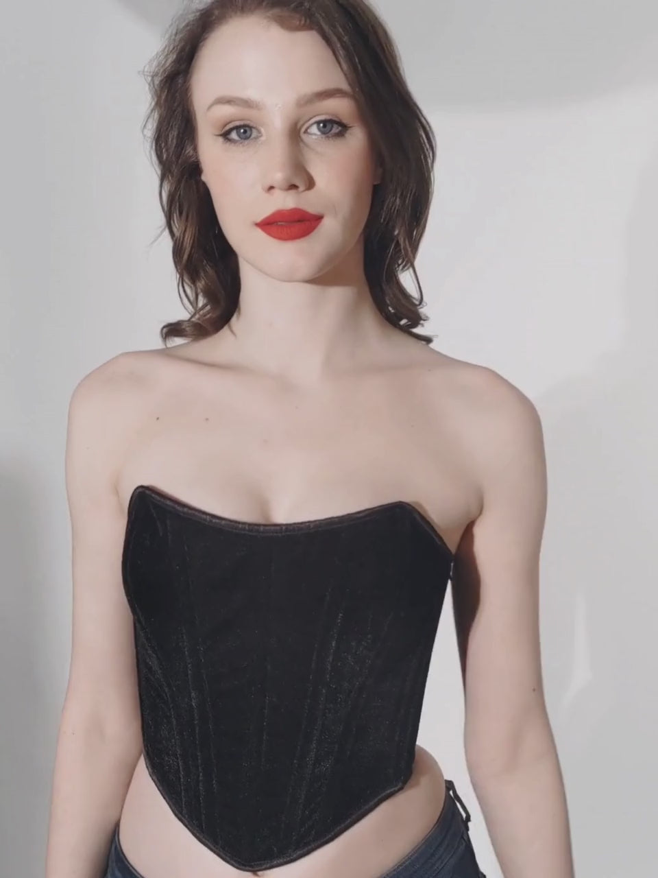 Chic Black Corset Top