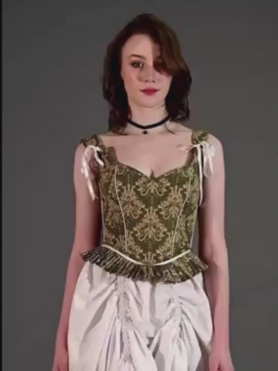 Printed Victorian Elegance Corset