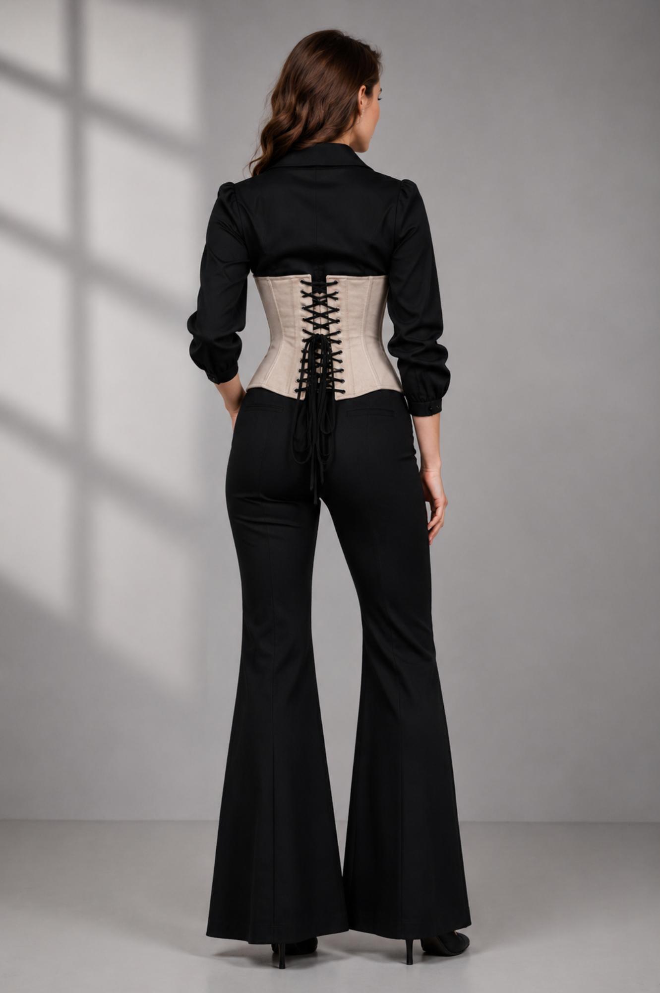 Faux Leather Curvy Fit Corset