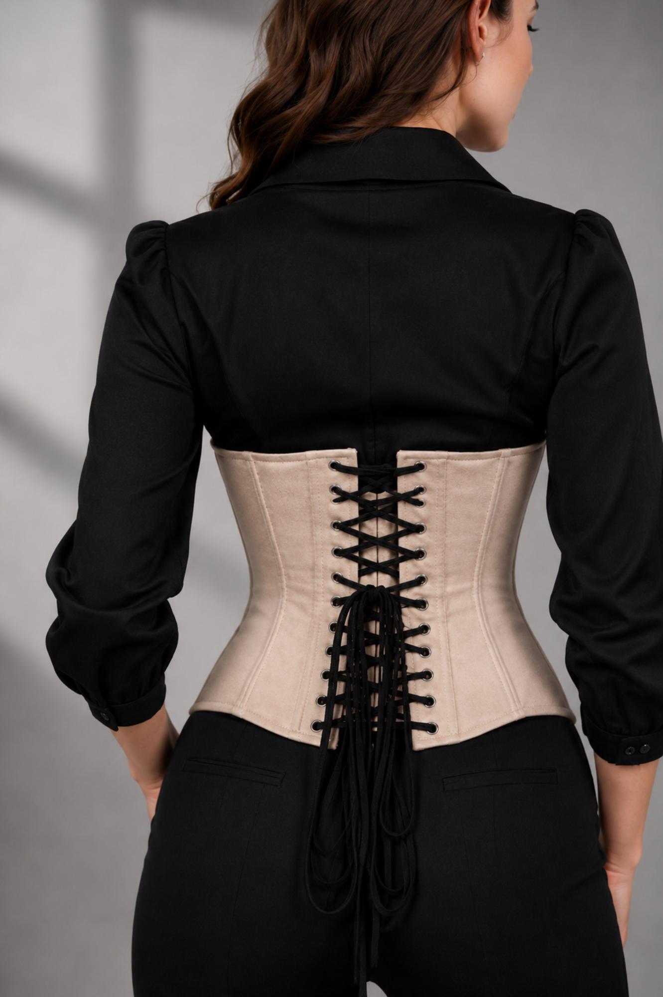 Faux Leather Curvy Fit Corset