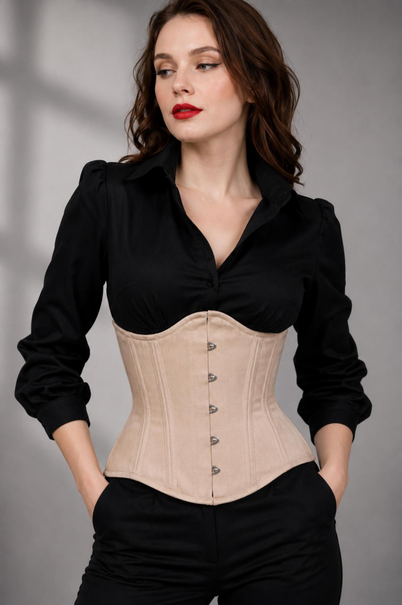 Faux Leather Curvy Fit Corset